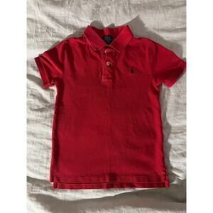 Kids size 7 Red Polo Shirt, up, everyday wear, preppy, go to staple piece